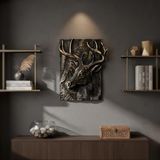 Kimberley 771 Noble Deer Kabartmalı Geyik Duvar Pano Tablo Modern Dekoratif Obje Duvar Dekorasyonu