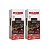 Kimbo Barista Espresso Napoli Nespresso Uyumlu Kapsül Kahve (Alüminyum) (10'lu Kutuda) (2'li Set)