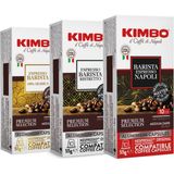 Kimbo Barista + Ristretto + Napoli Nespresso Uyumlu Kapsül Kahve (Alüminyum) (10’lu Kutuda) (3'lü Set) - 30 Adet