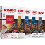 Kimbo Napoli + Italiano + Aroma Gold + Intenso + Classico Filtre Kahve (250 Gr) (5'li Set) - Öğütülmüş Espresso - 5 Adet