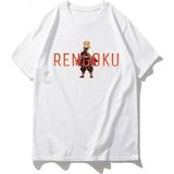 Kimetsu Demon Slayer Rengoku Tanjiro T-Shirt MD56 - Beyaz