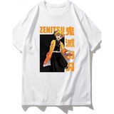 Kimetsu Demon Slayer Rengoku Tanjiro T-Shirt MD62 - Beyaz - XL