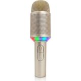Kimiso H9 Rgb Işıklı Kablosuz Bluetooth Karaoke Mikrofonu Dahili Hoparlörlü Ses Değiştiricili Mikrofon