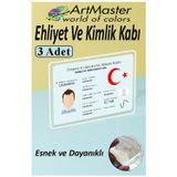 Kimlik Ehliyet Kredi Kartı Koruyucu Şeffaf 3 Adet Yeni Nesil Kart Kılıfı Plastik Kırılmaz Kart Kabı Kart Kılıfı