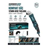 Kimmeer Plus 1400W Devir Ayarlı Taşlama Makinesi 125 Mm
