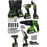 Kimmeer Plus 21V 5'lı Set Kırıcı/delici Hilti, Taşlama, Somun Sıkma, Matkap, ve Testeresi