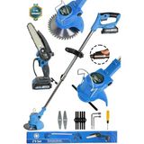 Kimmeer Plus 21V Güçlü Çift Akü Uzatmalı Kollu Çalı Ot Biçme Makinesi 201 cm Kesme Boyutu