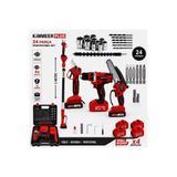 KİMMEER PLUS 4'Lü Set Matkap 10mm 32m Budama Makası Ve Şarjı Tırpan Otomatik Testeresi 2 Metre Teleskopik Kolu