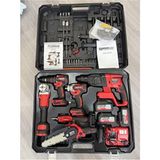 Kimmeer Plus 6 Lı Set 2025 Nesil Darbeli Matkap 2100 W Güçlü 450 nm Torklu Kırmızı Renk