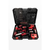 Kimmeer Plus KMP2026K6S 6'lı Set Kırıcı Delici Hilti + Vidalama + Taşlama + Somun Sökme + Budama Testeresi + Budama Makası Kırmızı