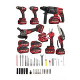 Kimmeer Plus Pro 21V 6'Lı Set Kırıcı/Delici Hilti, Taşlama, Somun Sıkma, Matkap, Budama Makası Ve Testeresi