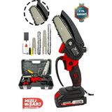 Kimmeer Plus Profesyonel Metal Dişli 21V Şarjlı Dal Budama Testeresi Ağaç Budama İçin Dayanıklı Yapı