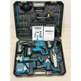 Kimmer Plus 21V Akülü 5'li Set Kırıcı Hilti Taşlama Somun Sıkma Akülü Vidalama Budama