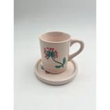 Kimya Ceramics Handmade Seramik Kahve Fincanı(Hindiba) - 1 Adet - 70 ml