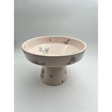 Kimya Ceramics Handmade Seramik Meyve Kasesi(Antrasit Desenli)