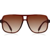 Kınary 2021 Kahverengi Yeni Trend Vintage Unisex Güneş Gözlüğü