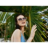 Kinary Cat Eye Kadın Güneş Gözlüğü Vizon 1009 Bal Köpügü