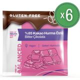 Kind Of Balanced %85 Kakao Hurma Özlü Glütensiz Bitter Çikolata 40 gr x 6 Adet
