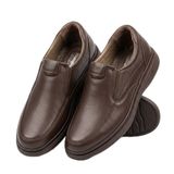 KİNDEP Erkek Günlük Ayakkabı Hakiki Deri Düz Taban Slip-On Comfort
