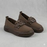 Kindep (Oc) Shoes Toka Detaylı Kadın Günlük Ayakkabı Kahve
