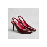 KİNDEP Park Moda Burnu Kapalı Topuklu Kadın Ayakkabı, 9 cm Topuk, Bordo