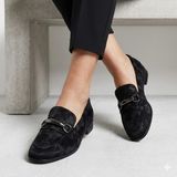 Kindep (Park Moda) Toka Detaylı Günlük Kadın Loafer Ayakkabı Siyah