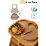 Kinder Baby Browny 3’lü Silikon Beslenme Mama Seti - BPA Free -