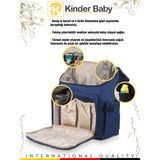 Kinder Baby Merlin Termal Anne Bebek Bakım Çantası - Lacivert