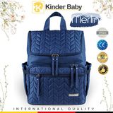 Kinder Baby Merlin Termal Sırt Çantası Suya Dayanıklı Lacivert Kumaş ile Anne Bebek Bakım Çantası