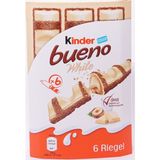 Kinder Bueno White Beyaz Çikolata 117 gr Lezzetli Beyaz Çikolata ile Tatlandırılmış Özel Seri