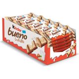 Kinder Bueno White Beyaz Çikolata 43,5 gr - 30 Adet Fındıklı Dolgulu Lezzetli Tat - 39 gr