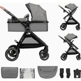 Kinderkraft Esme 2in1 Bebek Arabası Dönüşebilir Sistem - Gri