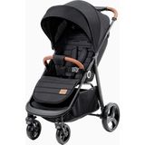 Kinderkraft Grande Plus Bebek Arabası 22 kg Kapasite Tek El Katlanır - Siyah