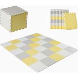 Kinderkraft Luno Köpük Oyun Matı Emekleme ve Yürüme - Sarı - 150 x 180 cm