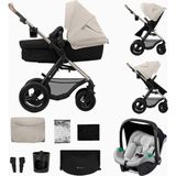 Kinderkraft Moov 2 Aır 3in1 Bebek Arabası Mınk Pro Set - Gri