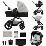 Kinderkraft Moov 2 Xl 3in1 Bebek Arabası Mınk Pro Set - Açık Gri