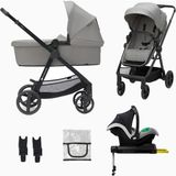 Kinderkraft Newly 4in1 Bebek Arabası 22 kg Taşıma - Gri