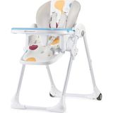 Kinderkraft Yummy Mama Sandalyesi, Katlanabilir, Ayarlanabilir, Çift Tepsili, Ergonomik (6 Ay - 3 Yaş) - Beyaz