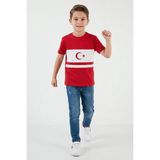 Kinderos Bayraklı Türkiye Milli Takım Forma Çocuk Tişört - 26Y 1923 - Kırmızı - 9 - 10 Yaş