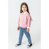 Kinderos Bb Taşlı Sweatshirt Kız Çocuk 3\'lü Takım - 26K 6333 - Pembe - 5 Yaş