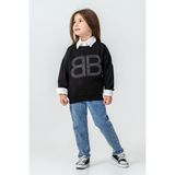 Kinderos Bb Taşlı Sweatshirt Kız Çocuk 3\'lü Takım - 26K 6333 - Siyah - 8 Yaş