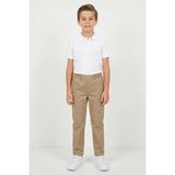 Kinderos Beli Lastikli Kaşkorse Çocuk Okul Pantolonu 8431-8331 - Krem - 14 Yaş