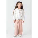 Kinderos Flowers Nakışlı Kız Çocuk 3\'lü Takım - 26K 6355 - Somon - 5 Yaş