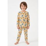 Kinderos Hayvanlar Baskılı Çocuk Pijama Takımı - 26Y 4240 - Krem - 3 - 4 Yaş