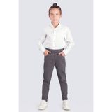 Kinderos Okul Pantolon Beli Lastikli Kaşkorseli ECCK-BYMİK-JEAN-8334-8434 - 9 Yaş - Füme