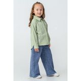 Kinderos Yıldız Taş Gömlekli Pantolonlu Kız Çocuk 2\'li Takım - 26K 4489 - Yeşil - 5 Yaş