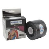 Kinesio Tape, Ağrı Bandı, Sporcu Bandı 5x5 cm - Gri - Siyah