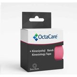Kinesiyoloji Bandı & Kinezyo Sporcu Ağrı Bandı Pembe - 5cm x 5mt