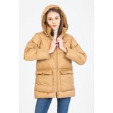 Kinetix Bella Coat Kamel Günlük Kadın Şişme Kaban - Camel