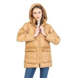 Kinetix Bella Coat Kamel Günlük Kadın Şişme Kaban KAMEL XL